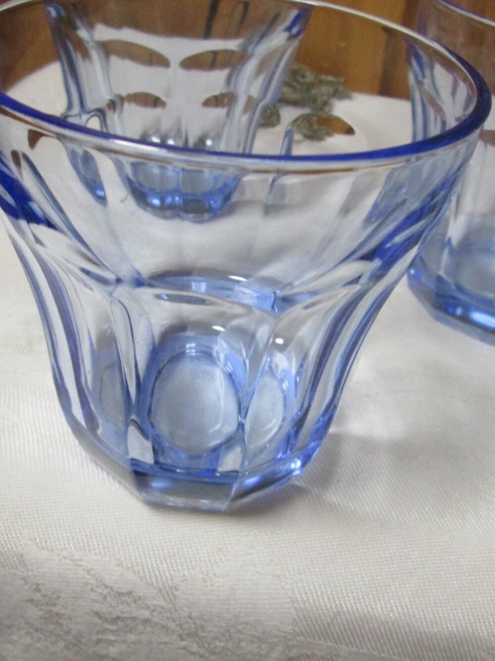 lot of 4  rock manhattan glasses Paschabce very good great optic blue